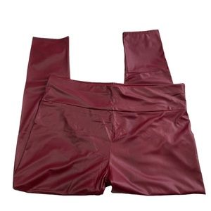 Faux leather leggings size 2X